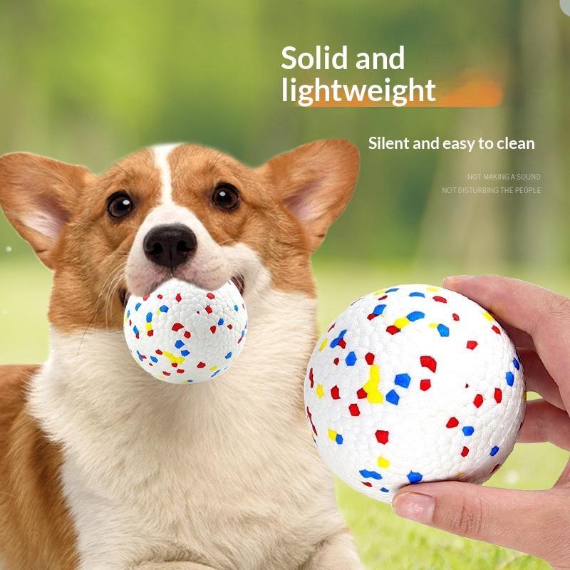 1Pcs Non Squeak Interactive Puppy Toy Bite Resistant Solid Dog Ball Toys High Elasticity E-Tpu Pet Chew Ball Toy
