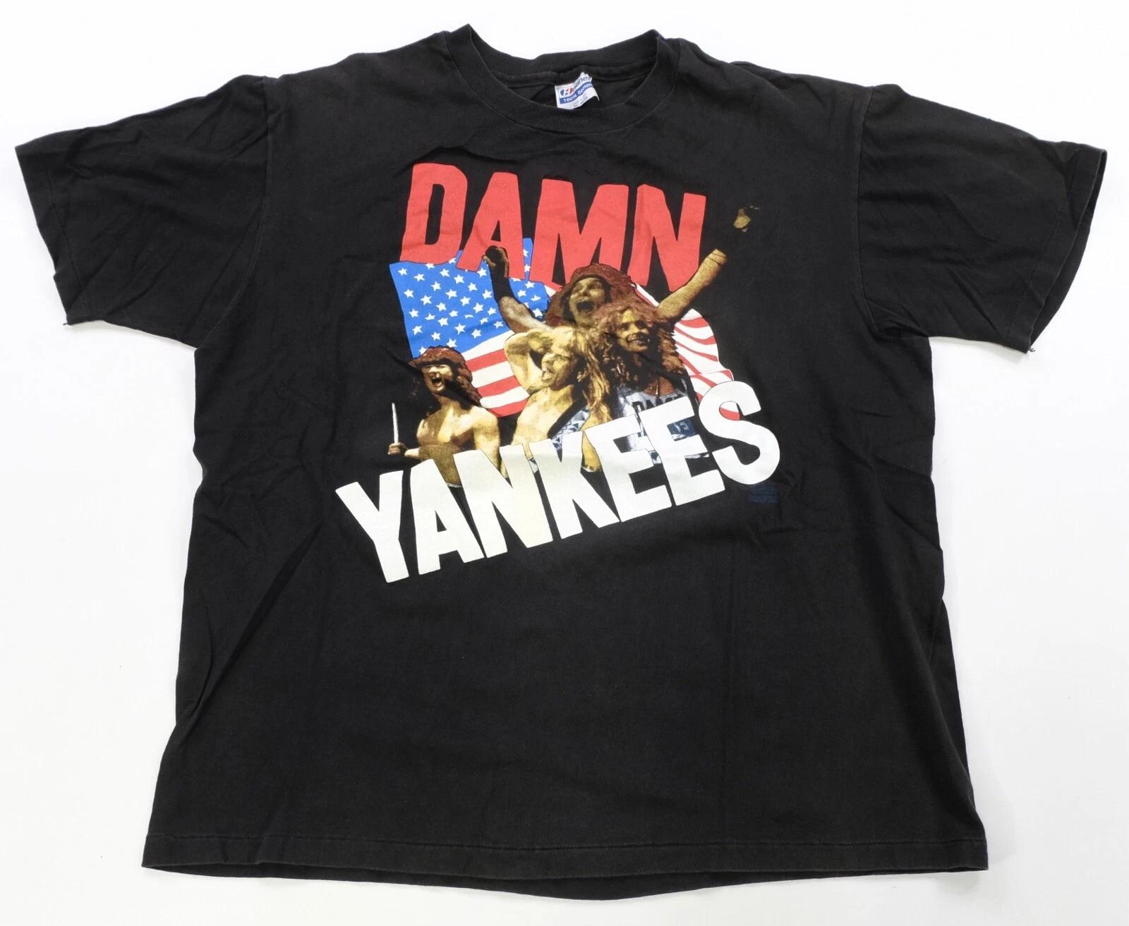 Rare VTG WINTERLAND Damn Yankees Yank This! Tour T Shirt 90s Rock Band Black XL S