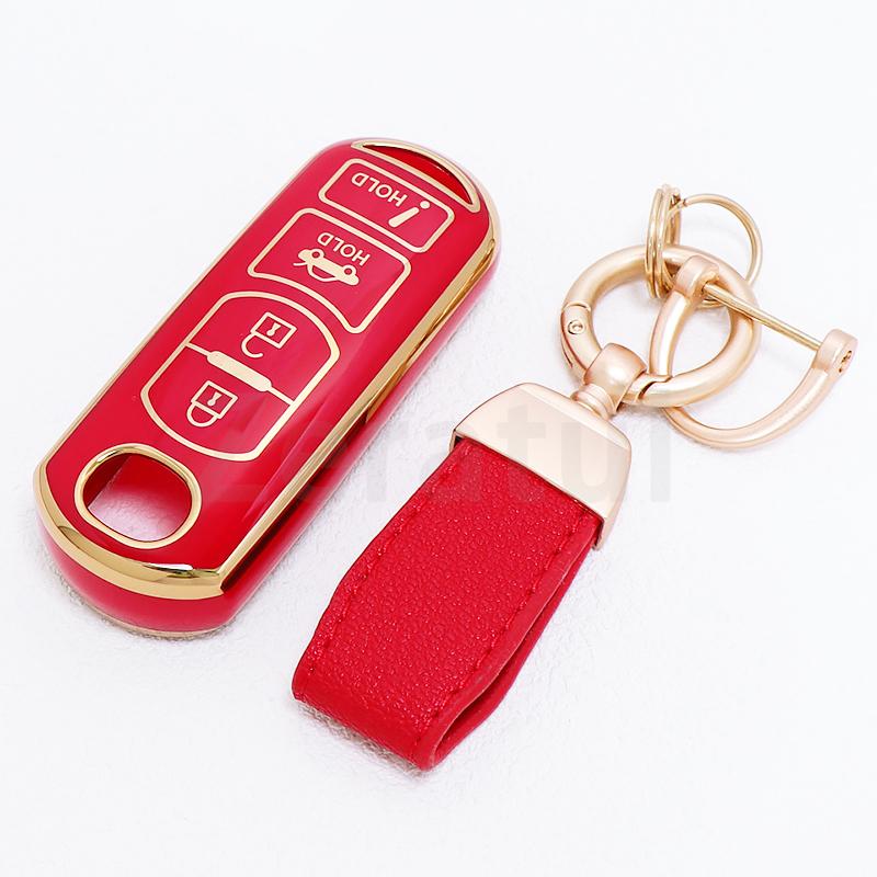 4 Button Fashion Tpu Auto Keyless Car Key Case Cover For Mazda Axela Cx-5 Cx5 Cx-3 Cx7 Cx-9 3 4 Cx30 2 3 6 Demio Atenza