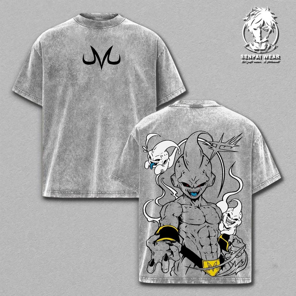 Vintage Majin Buu Dragon Ball Z Washed Anime Graphic Tee Unisex Retro Shirt XL