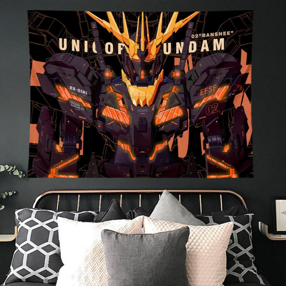 Mobile Suit Gundam Hanging Cloth Anime Background Cloth Bedroom Dormitory Decoration Cloth Wall Cloth Hanging Blanket