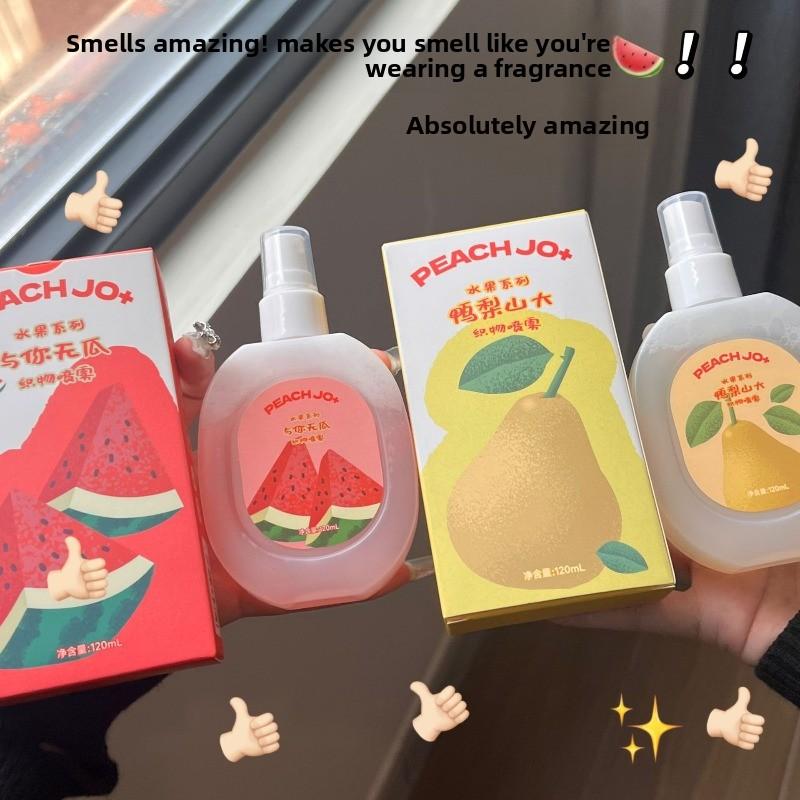 Fruit Pear, Peach and Grape Scented Clothing Deodorizing Spray, Long-lasting and Light Fragrance for Both Men and Women