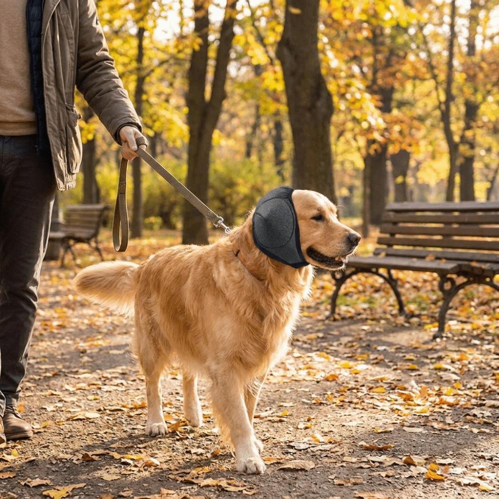 Adjustable Dog Calming Earmuff Anti Scare Breathable Noise Reduction Earmuffs Soothing Headgear Soft Pet Ear Protector Travel