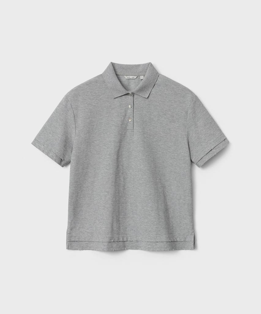 Bellie (W) Essential Layered Polo Shirt - Grey