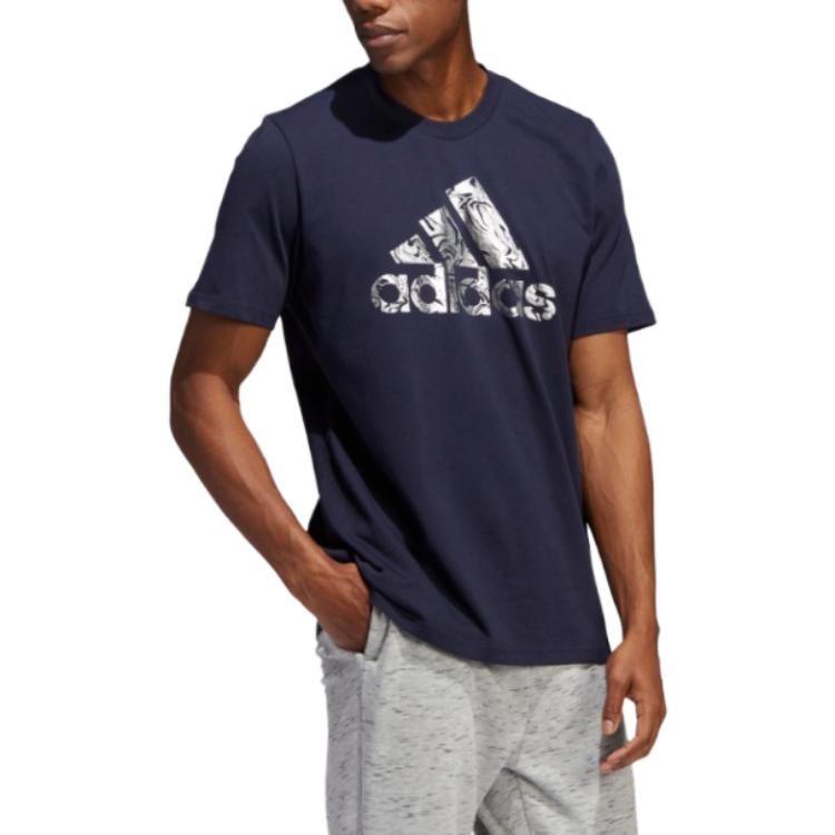 Adidas T Shirts Men's Legend Ink Crew Neck Moderate Straight Fit HK9159