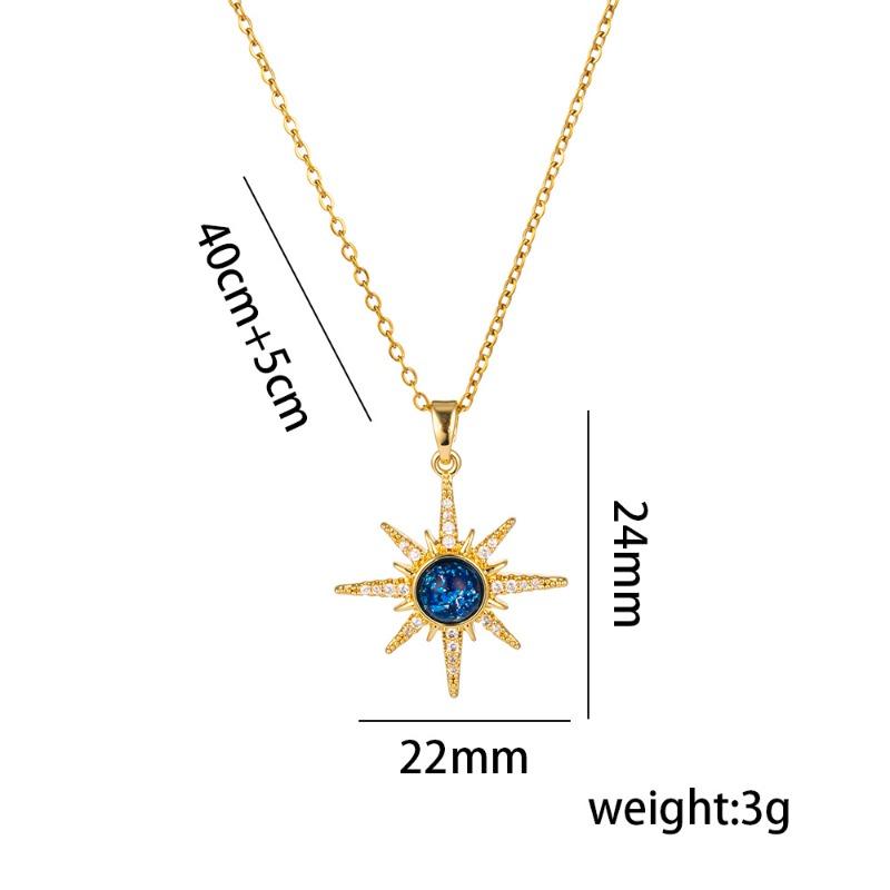 Specially for titanium steel planet starry sky non-fading necklace women's fashion personality versatile high-end sense collarbone chain jewelry