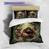 Cartoon Pattern Bedding Quilt Set Quilt Cover Pillowcase Home Decoration Birthday Gift (1 * duvet cover + 2 * pillowcase, without core)