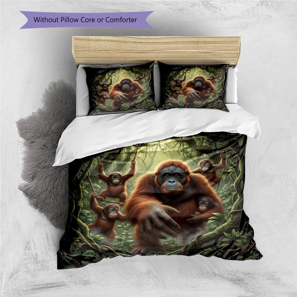 Cartoon Pattern Bedding Quilt Set Quilt Cover Pillowcase Home Decoration Birthday Gift (1 * duvet cover + 2 * pillowcase, without core)