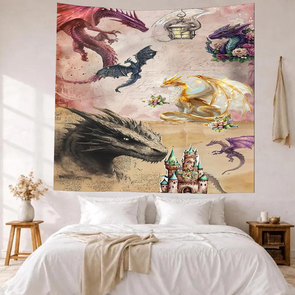 Gothic Style Wall Decor Tapestry Art For Pet Memorial Birthdaywedding Party Backdrop Family Gift