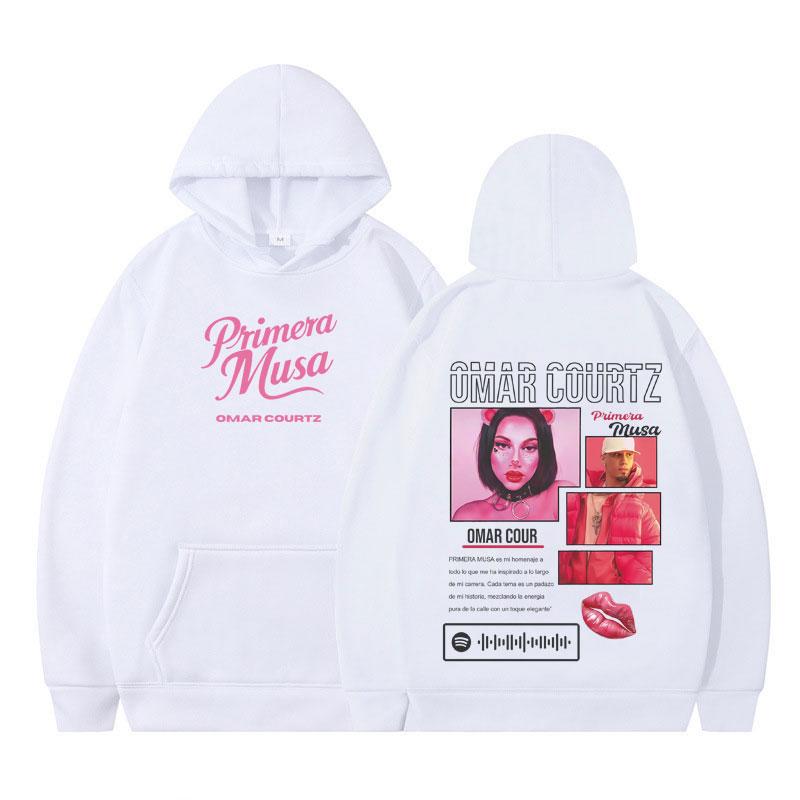 Rapper Omar Courtz Primera Musa 2025 Graphic Hoodie Men Women Hip-hop Pullover Comfort Streetwear Casual Aesthetic Sweatshirts