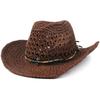 Neutral Hand-woven Straw Hat European and American Retro Style Denim Straw Hat Spring and Summer Breathable Sun Hat Wholesale