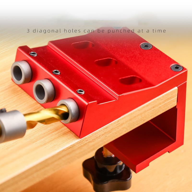 Pocket Hole Jig Kit With 3 Pocket Hole Drill Woodworking Joinery System Carpentry Locator Tool