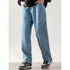 Dingfengbaoluo Men's Straight Loose Wide Leg Jeans 773