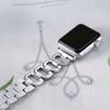 Luxury Metal Diamond Bracelet for Apple Watch Band 49 44 41 42mm for Iwatch 8 7 SE 6 5 4 3 38 45 40mm Stainless Steel Strap Smartwatch Accessories