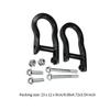 2x Front Tow Hooks Easy Installation 84072463 High Performance Part Wear Resistant Reliable Car