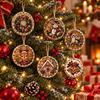6 Stück Diamond Painting Kits Handgemachte DIY Bastelsets Neue Weihnachtsbaum-Anhänger Heimdekoration