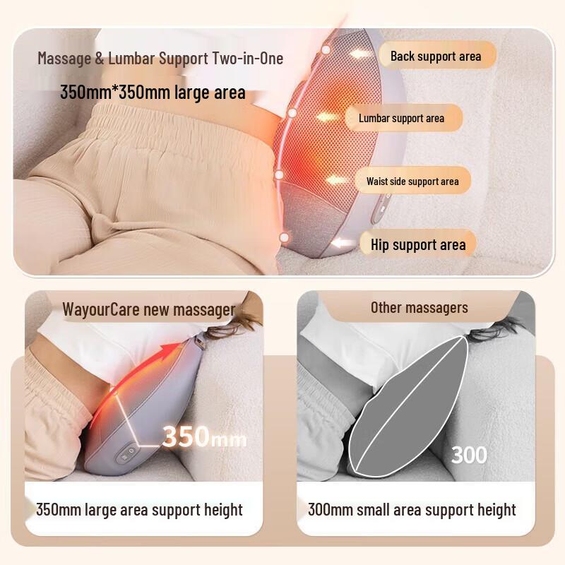 WayourCare Lumbar & Back Massager CN Plug (adapter Included)