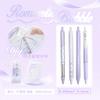 4pcs/box Sweet Ballet Series Gel Pen for Girl Chic Korean Pink Blue Color Bow Stationery Student Cute Gel Pens Writing Supplies