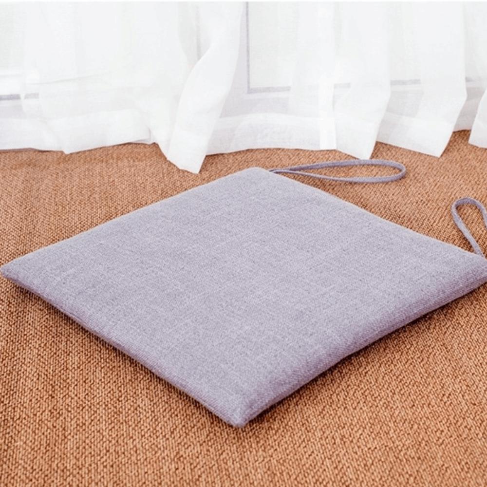 New Removable Linen Chair Cushion Thickened Washable Chair Cushion Breathable Soft Seat Cushion