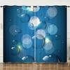 Curtain Dew 3D Digital Printing Blackout Curtain Punching