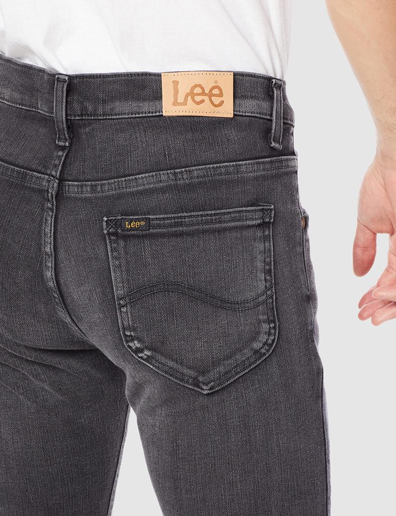 Lee Skinny Denim Hyper Size Size 383 Men's Pants, Stretch, Black, XS,