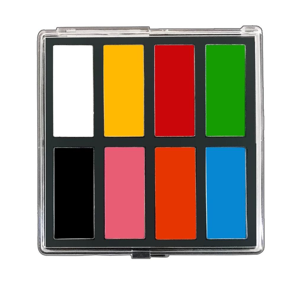 Three-Color Clown Face Paint: Red, Black & White Cream Pigment for Halloween & Performances