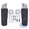 CVK 1Pair Aluminum Alloy Anti-Skid Black CNC Folding Foot Pegs Pedal Rest Front and Rear Footpegs Footrest For YAMAHA FZ6N