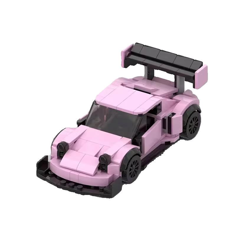 Compatible With Building Blocks MOC-128479 Pink Treasure Season 911 Assembled Small Particle Toy Gift For Men