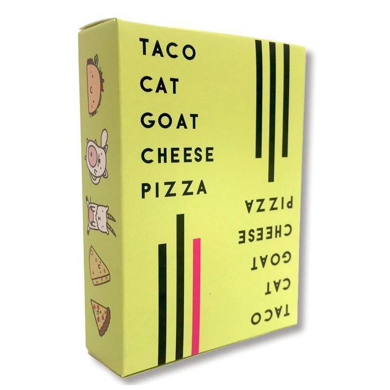 Taco Goat Cat Cheese Pizza Card Board Game Family Parties Interactive Gifts