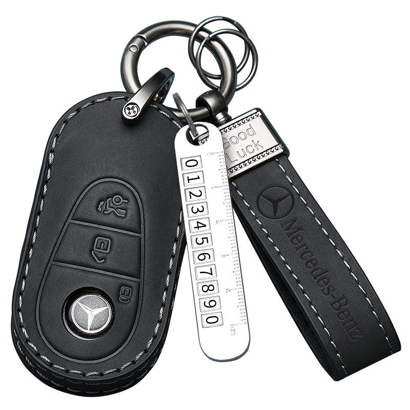 Premium Key Case for Mercedes E300L, C260, GLC, C200, A-Class, S-Class