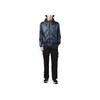 Emporio Armani EA7 Letter And Number Logo Print Color Block Hooded Zip Cotton Jacket Men Jackets Blue 3RPB05-PN5ZZ-1554