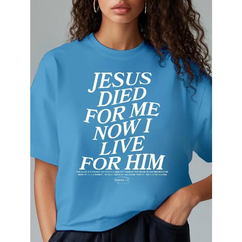 Womens Round Neck Letter Anime Print Pure T Shirt Simple Design Breathable Casual Daily Summer Party Essential Locally Shipped