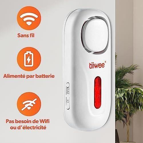 Alarme maison - tiiwee - a1 - sans fil - détection de porte et fenêtre - 30 m de portée