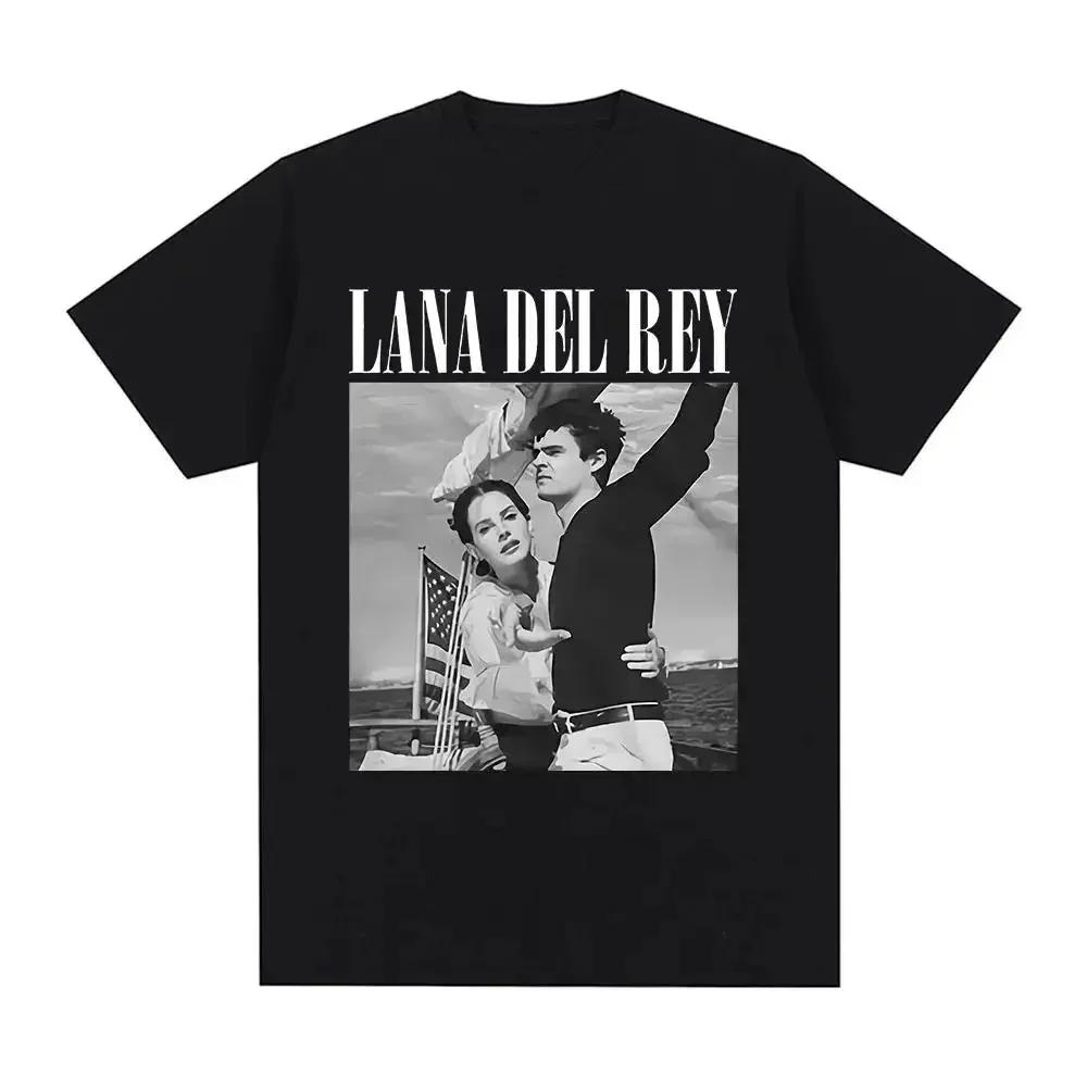 Singer Lana Del Rey Print T Shirt Women Unisex Fashion Hip Hop Tshirts Streetwear Harajuku Short Sleeve T Summer Tee Streetwear