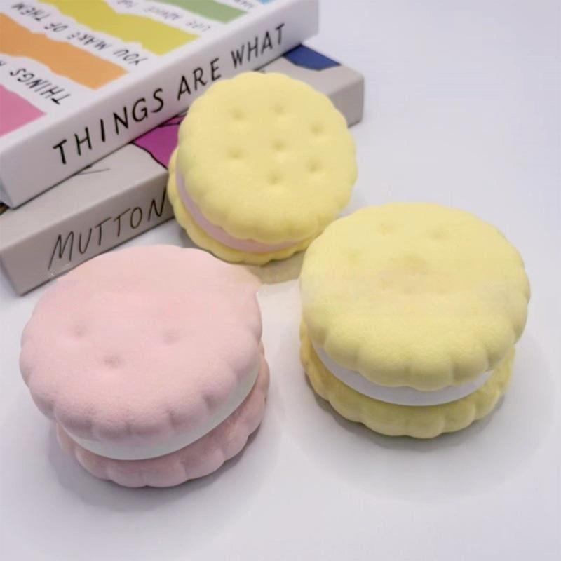 Slow Rising Squishy Biscuit Fidget Toy Soft Touch Realistic Design Great For Stress Relief Kids Adults
