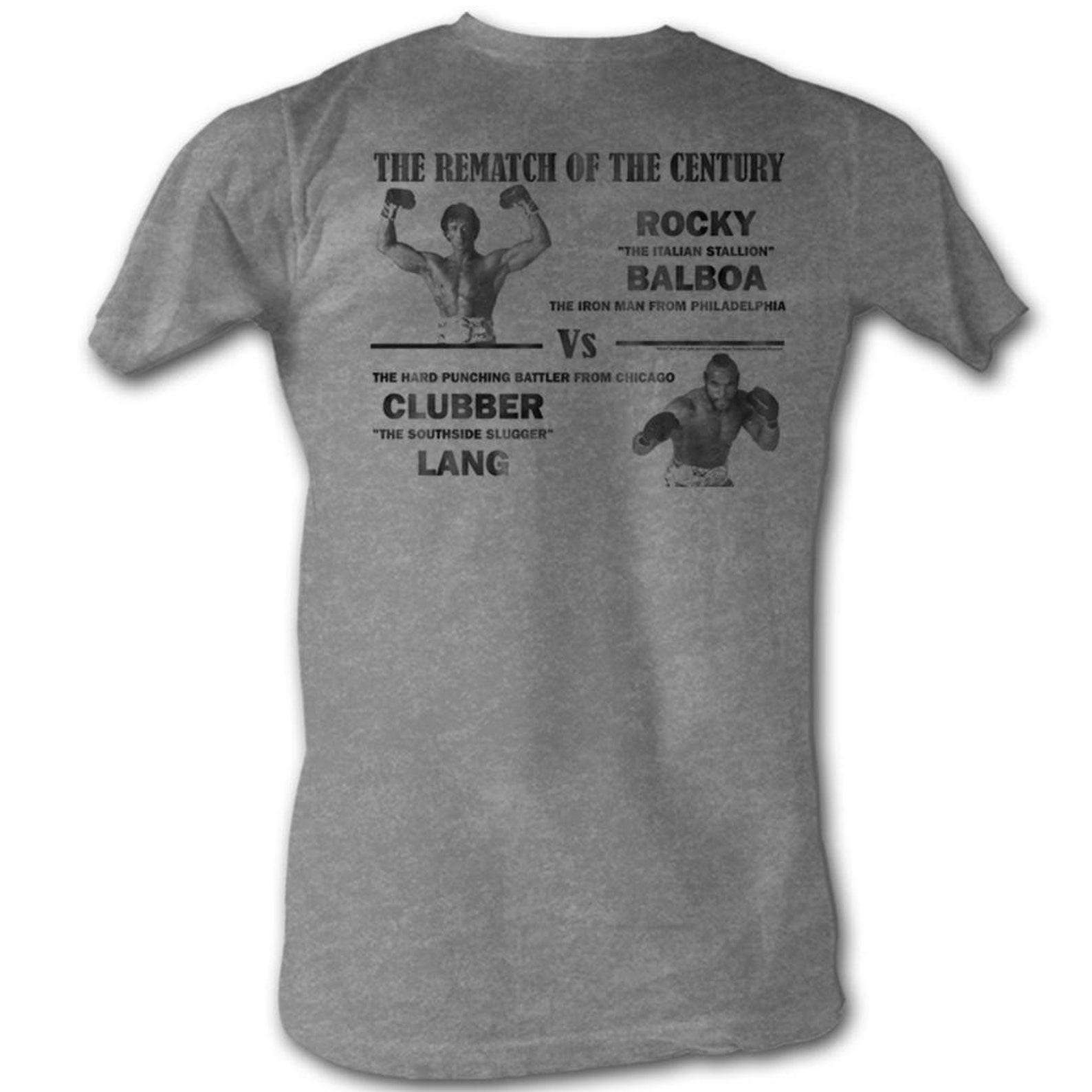 Rocky Match Of The Century Gray Heather T-Shirt 2XL