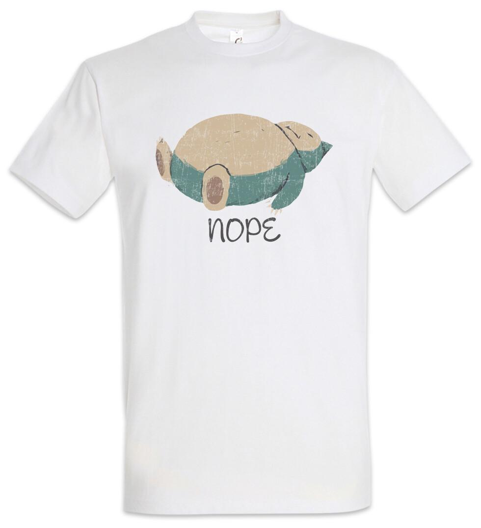 Nope T-Shirt Grumpy Fun Cat Cats Addiction Addicted Love Geek Nerd XXXXL