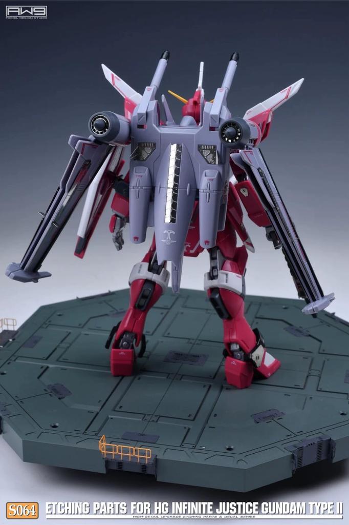HG 1/144 Infinite Justice Nishiki Modification Detail Up High-Quality Metal Parts with Water-Transfer Decals