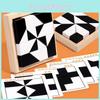 White Hidden Black Building Blocks Parent Child Interaction Spatial Toy Cognize