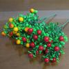 Artificial Berry Stem 6 Stems Simulation Fruits Branches with Leaves for Home