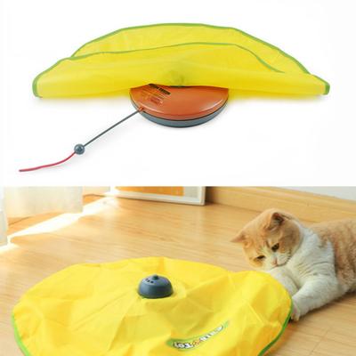 Juguete Eléctrico para Gatos Palo para Gatos Interactivo Escondite Varita para Gatitos Rotación de 360 Grados Juguete de Cola de Ratón Suministros para Mascotas para el Hogar