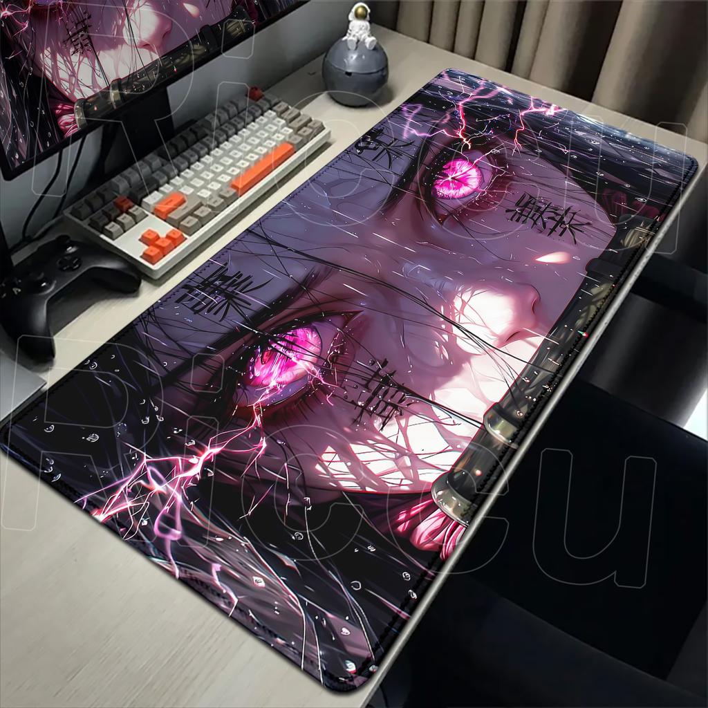 New Kawaii Girl Nezuko Kamado Mouse Pad Laptop Anime HD Print Gaming Keyboard Carpet Demon Slayer Mousepad PC Cute Game Desk Mat