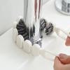Brosse de Nettoyage Robinet Fissure Carrelage Évier Brosse avec Poils Doux Flexibles Nettoyeur d'Écart Étroit Fenêtre Rails Outil de Nettoyage