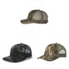Camouflage-Netz-Baseballkappe mit breiter Krempe und verstellbarem Riemen für Freizeit für Männer und Frauen