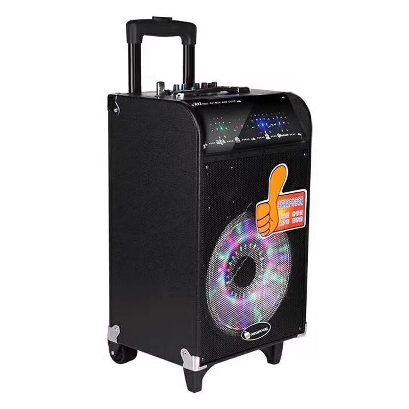 GAV K92 10-inch Outdoor Portable Bluetooth Trolley Speaker with Mic CN Plug (adapter Included)