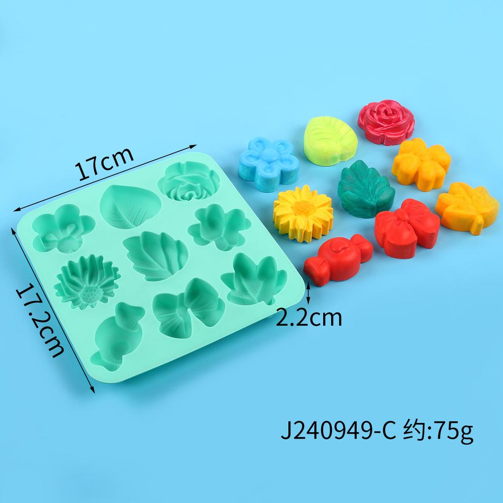 Chocolate Mold Kitchen DIY Baking Tools Cake Decoration Pumpkin Flower Leaf Ghost Jelly Mould Creative Ice Lattice Silicone Mold