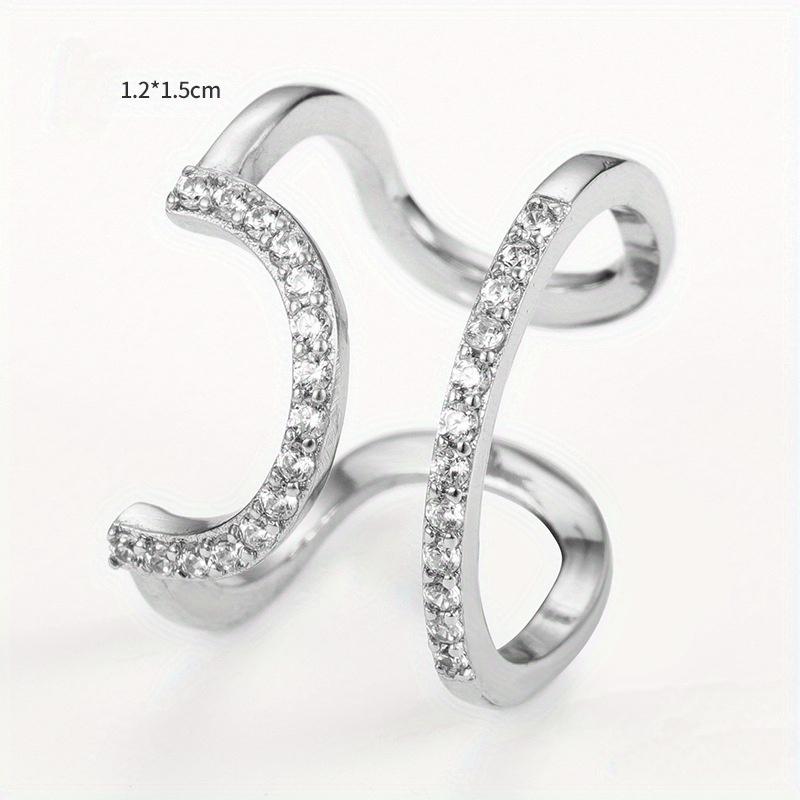 

Модные готические металлические тонкие кольца для ногтей для женщин, девушек, повседневная защита кончиков пальцев, модная бижутерия, двойное кольцо, регулируемое серебряный