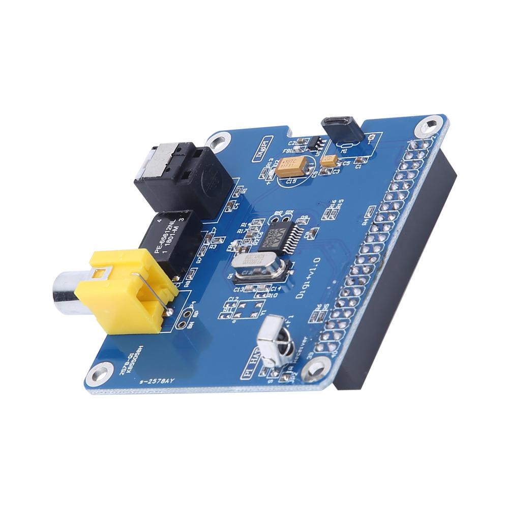 For  3/2B HIFI DiGi Digital Sound Card I2S SPDIF Expansion Board Fiber Optic Module