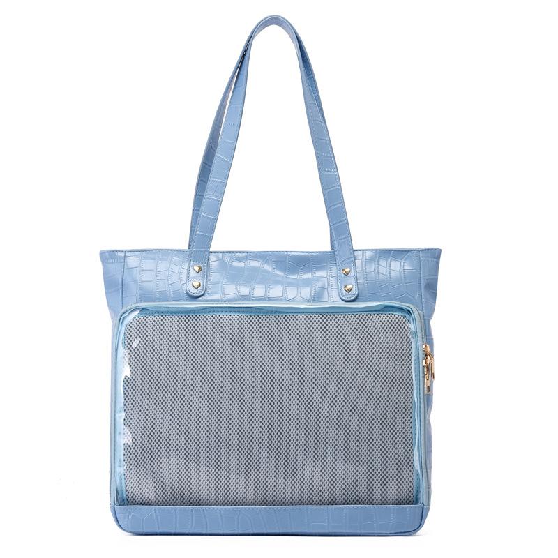 

Cute Pain Bag Summer Pain Bag Ba Chi Bag Tote Commuter Handheld Shoulder Large Capacity Backpack Pain Bag Light Luxury небесно-голубой