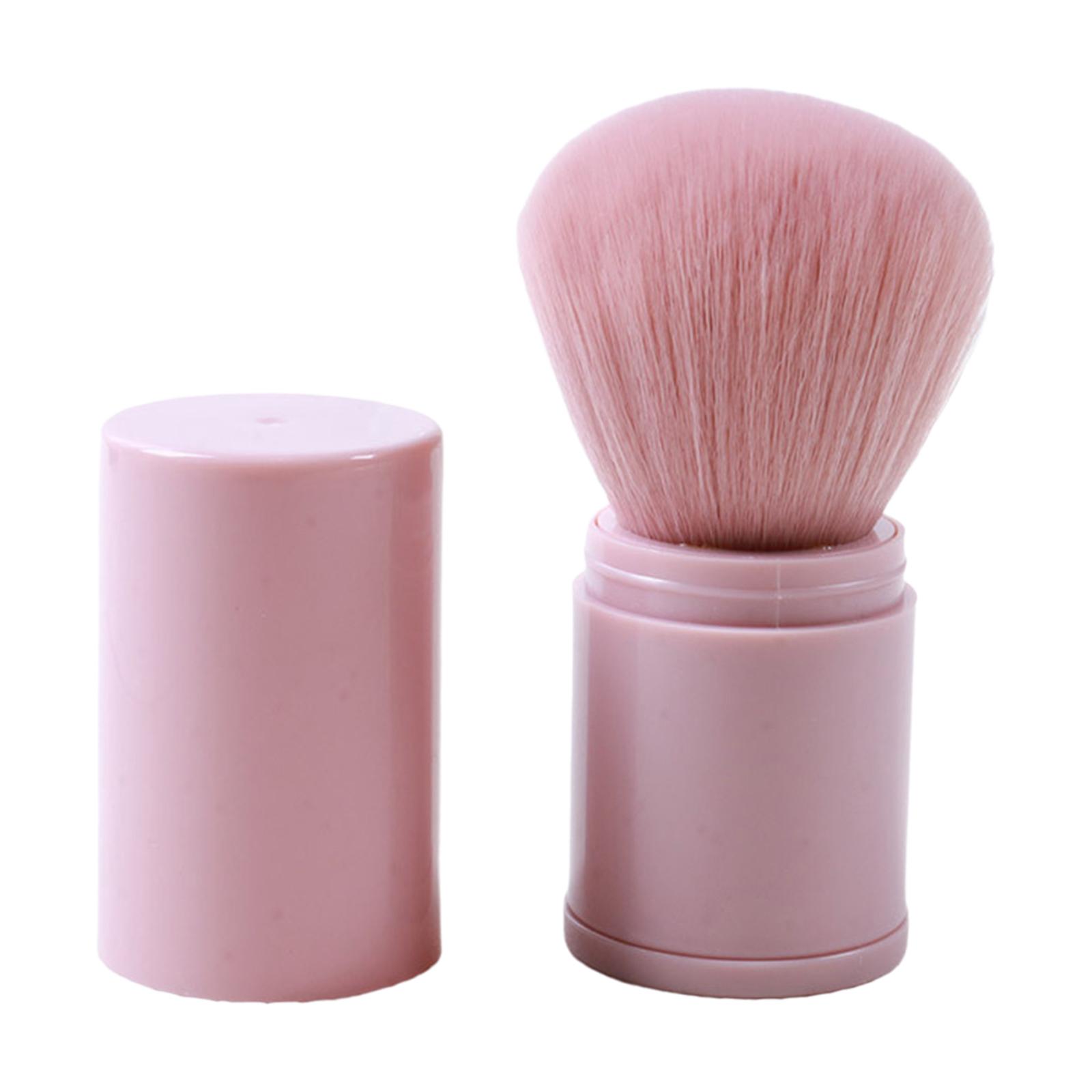 

Portable Retractable Makeup Brush Set - 1 Piece with Travel Cover, for Foundation, Blush, and Mineral Powder Blending One Size